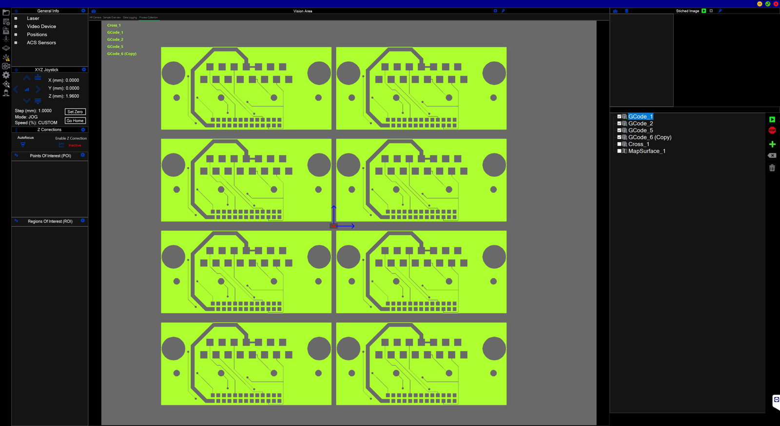 PCBs array
